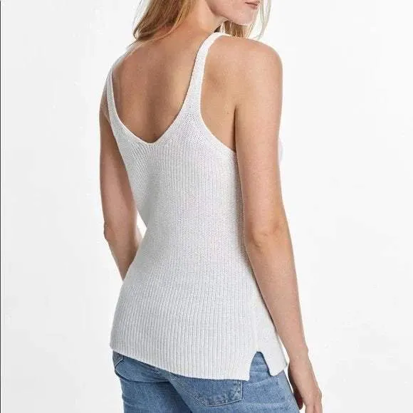 525 America White Knit Tank