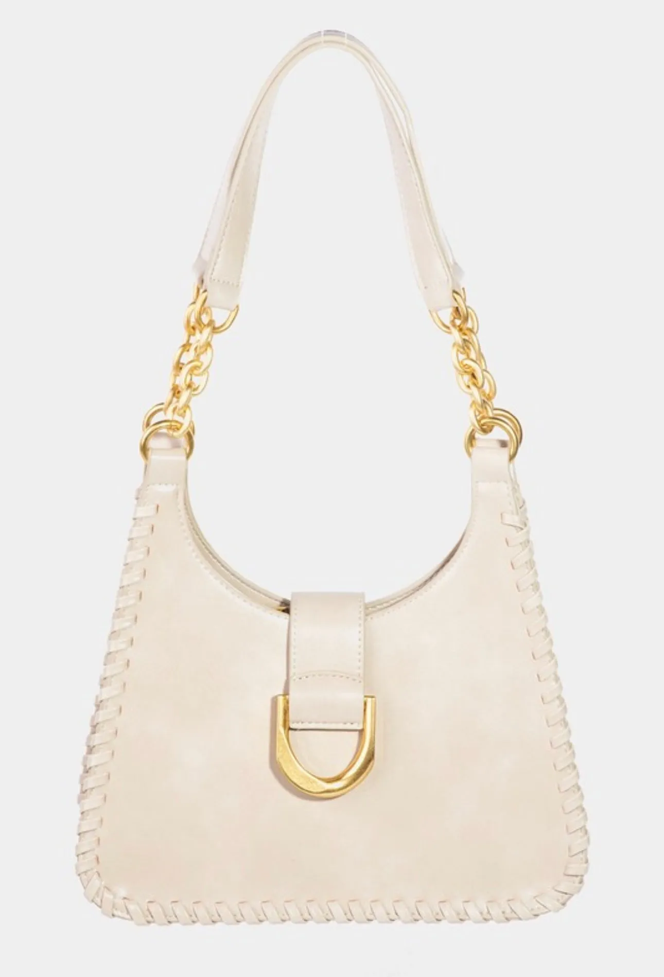Ava Faux Leather Weave Trim Bag