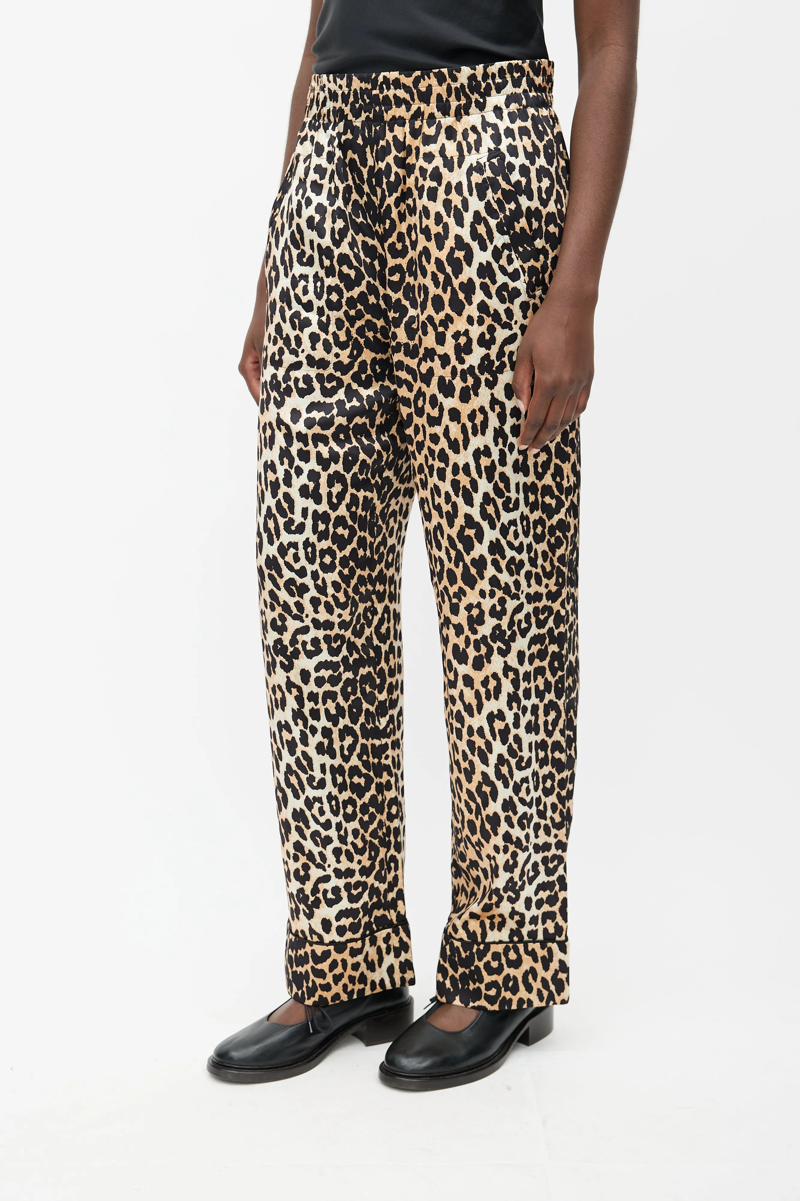 Black & Brown Silk Printed Set