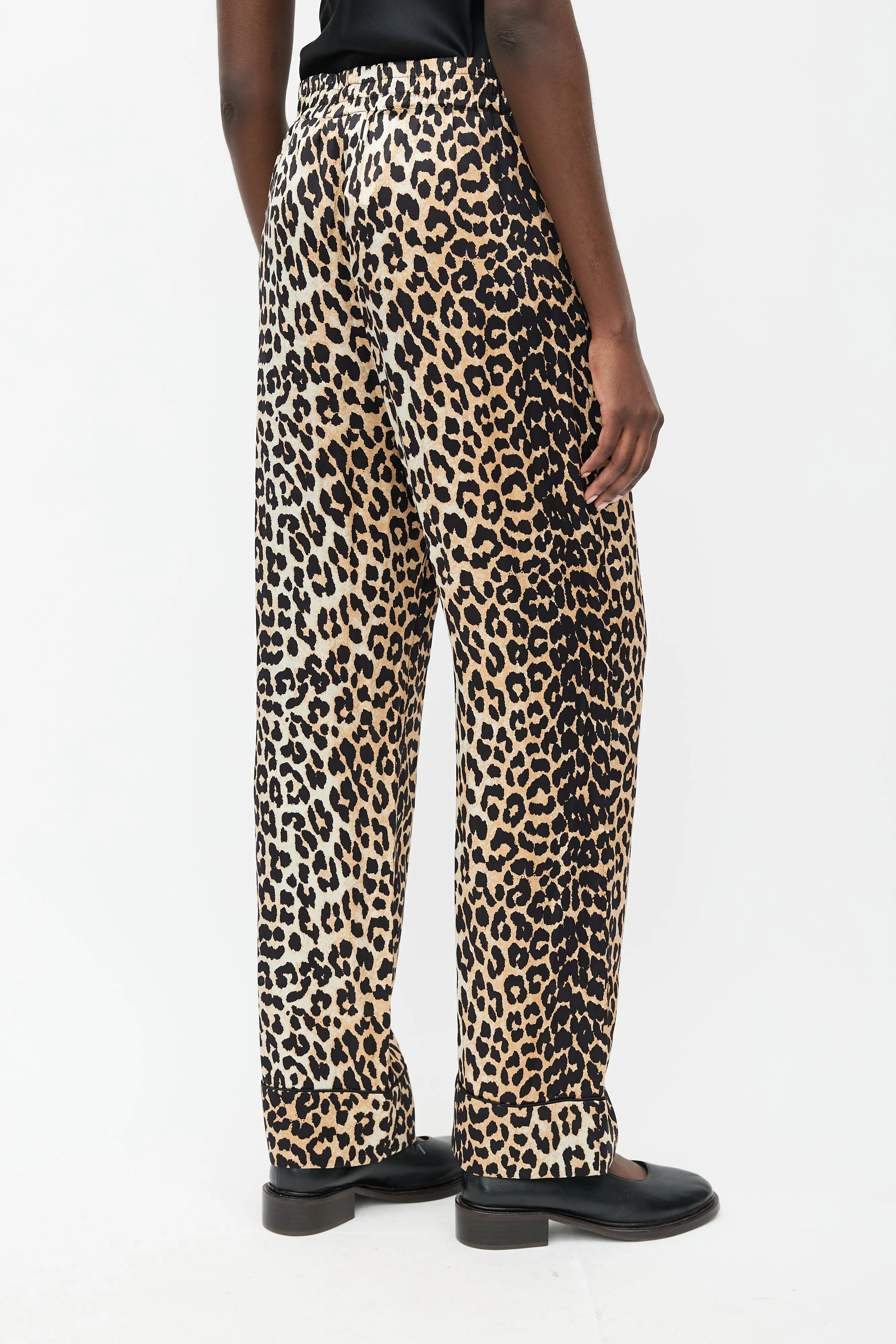 Black & Brown Silk Printed Set