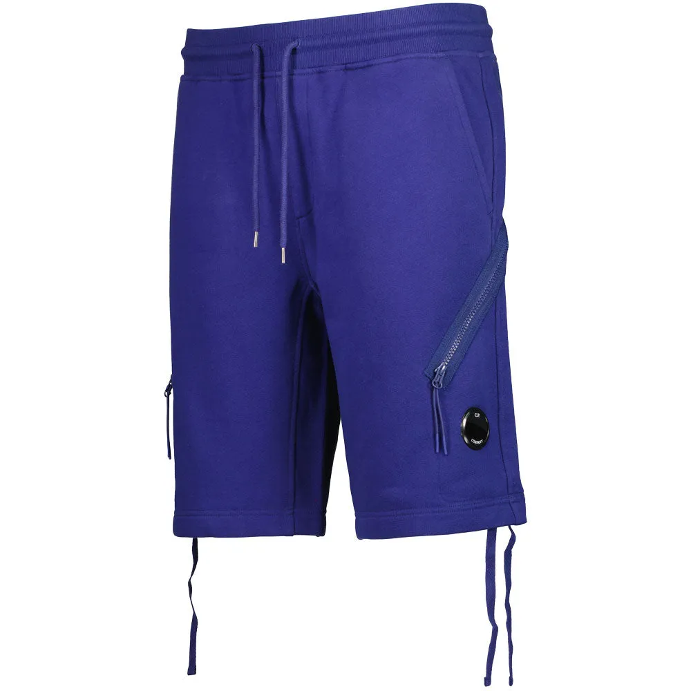 Diagonal Fleece Lens Sweat Shorts