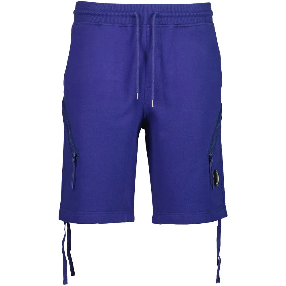 Diagonal Fleece Lens Sweat Shorts