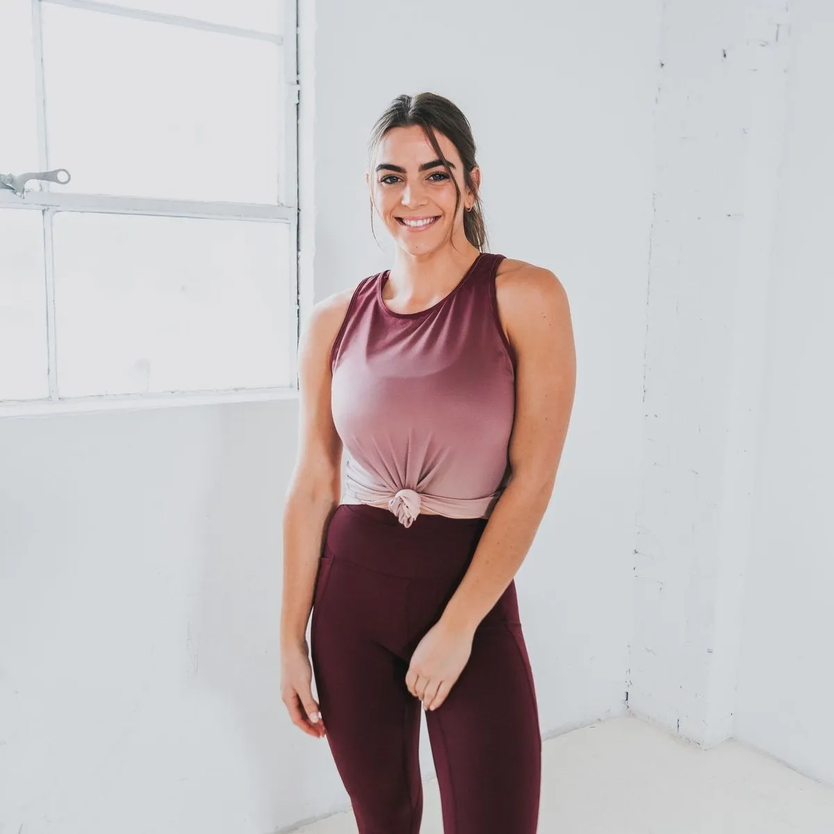 Extra Mile Tank - Mulberry Ombre