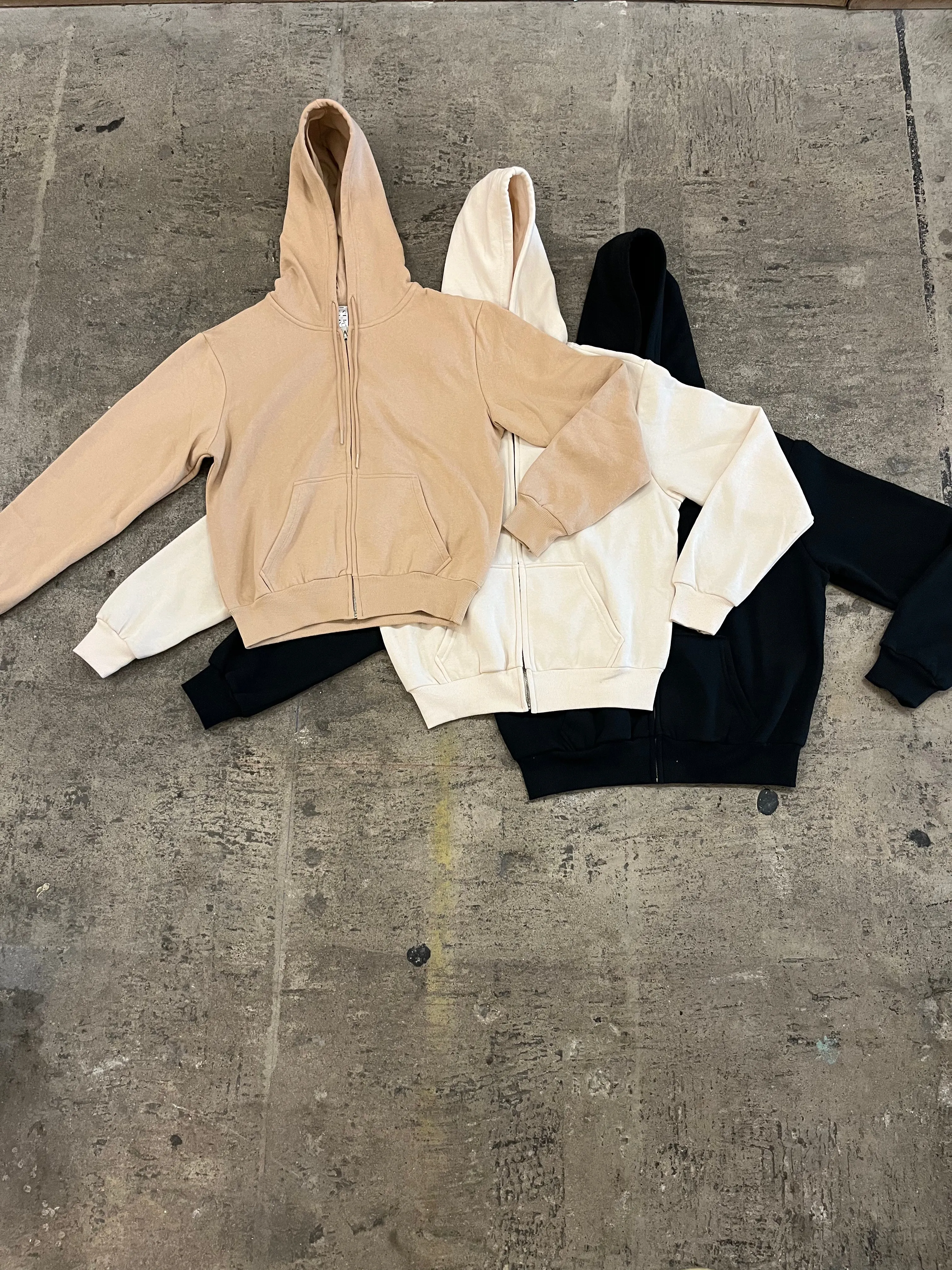 FLEECE ZIP UP HOODIE