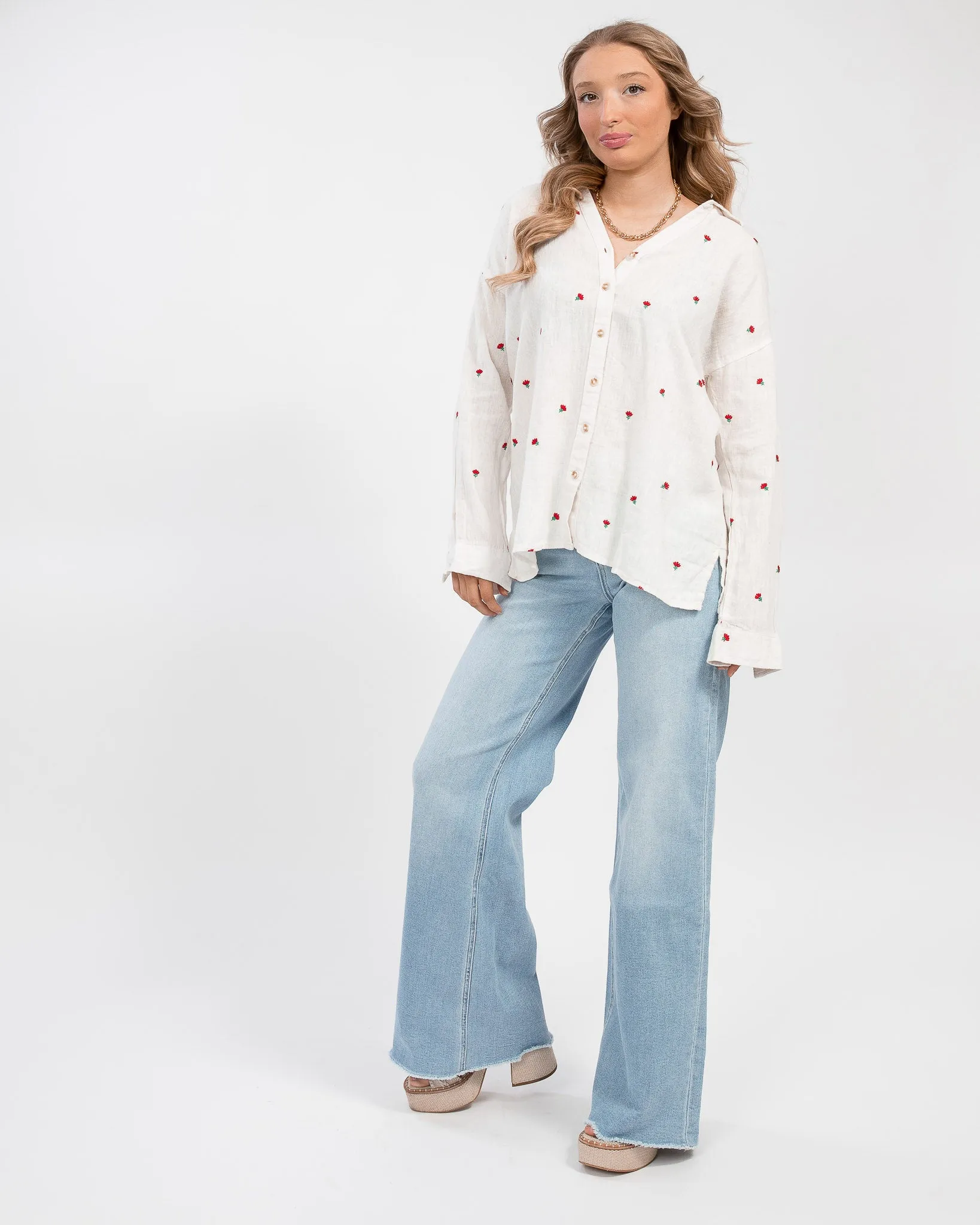 Fresh Pick Button-Up Top