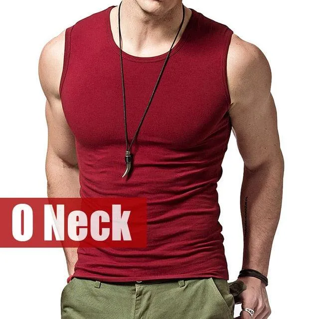 Great Men's Tank Tops - Fashion Summer Style Sleeveless Undershirts - Casual Cotton Men's Vest Tops (TM7)(CC1)(F101)(F8)(F11)