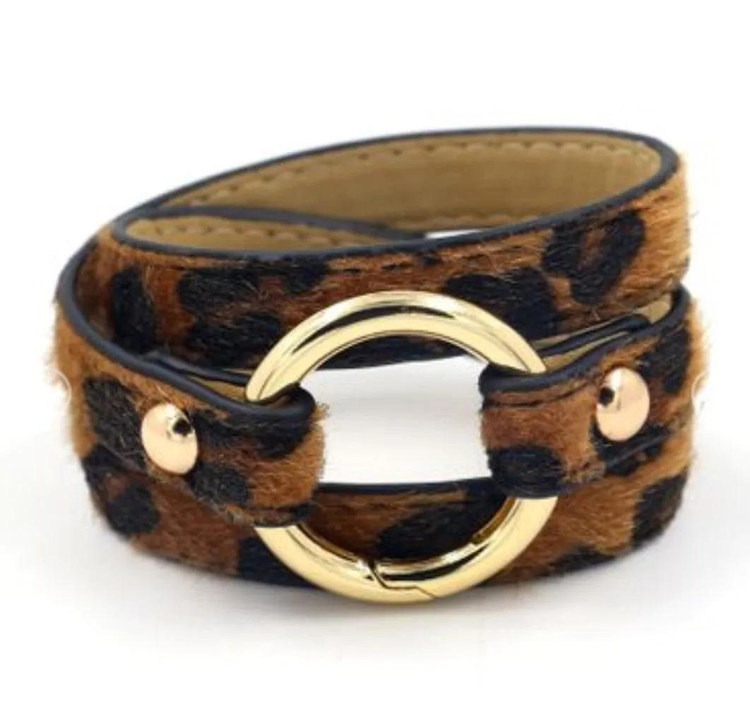 Leopard Wrap Bracelet