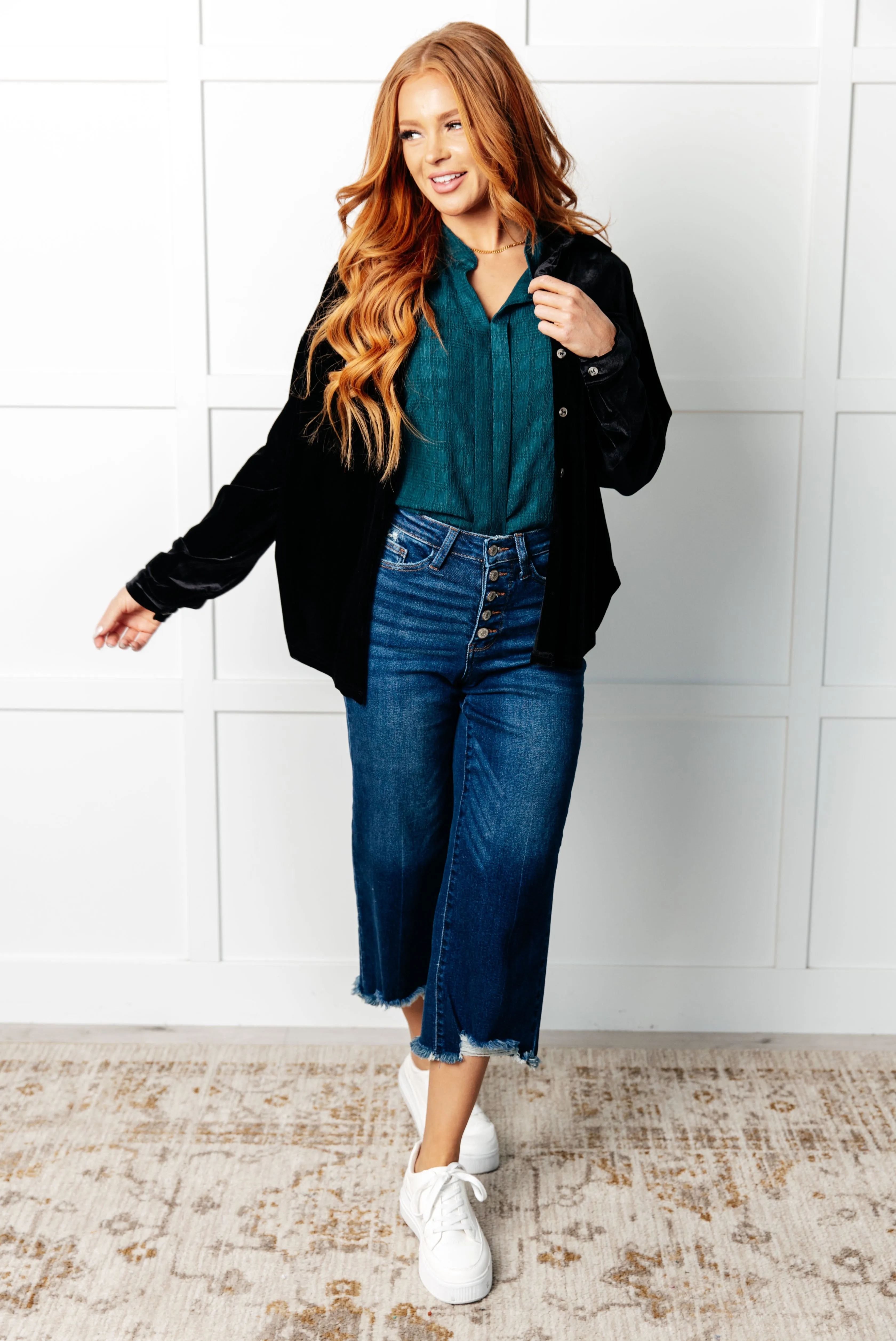Matilda Blouse in Sea Green