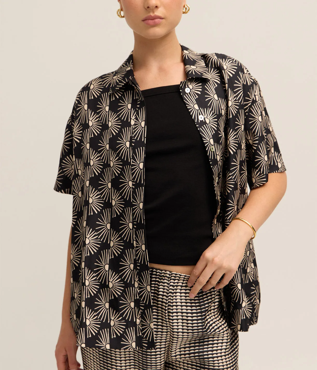 Montauk Shirt in Sunrise Noir