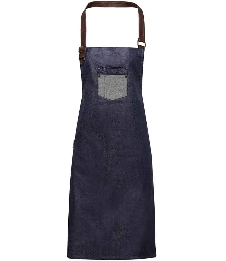 Premier Division Bib Apron | Indigo Denim
