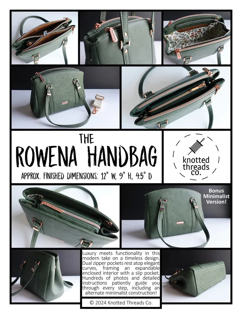 Rowena Handbag Acrylic Templates