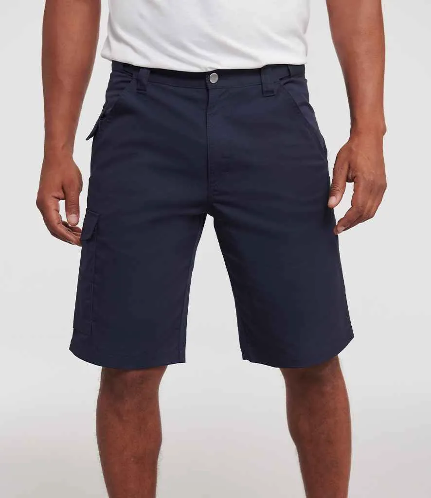 Russell Workwear Poly/Cotton Shorts | French Navy