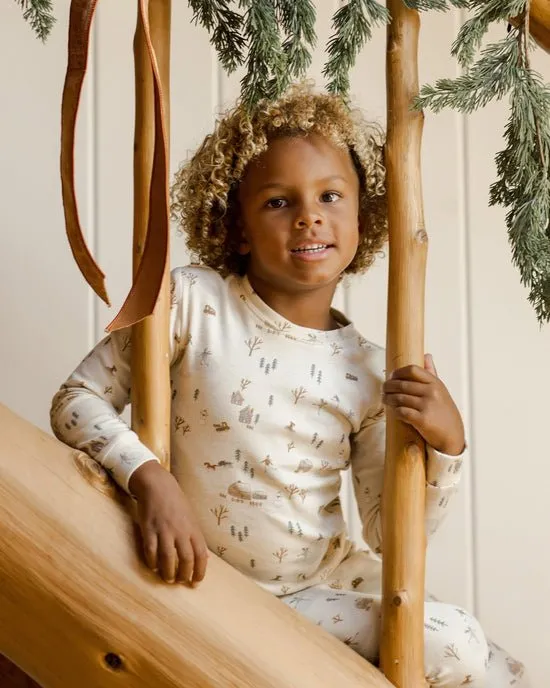 Rylee   Cru Organic Long Sleeve Pajama Set