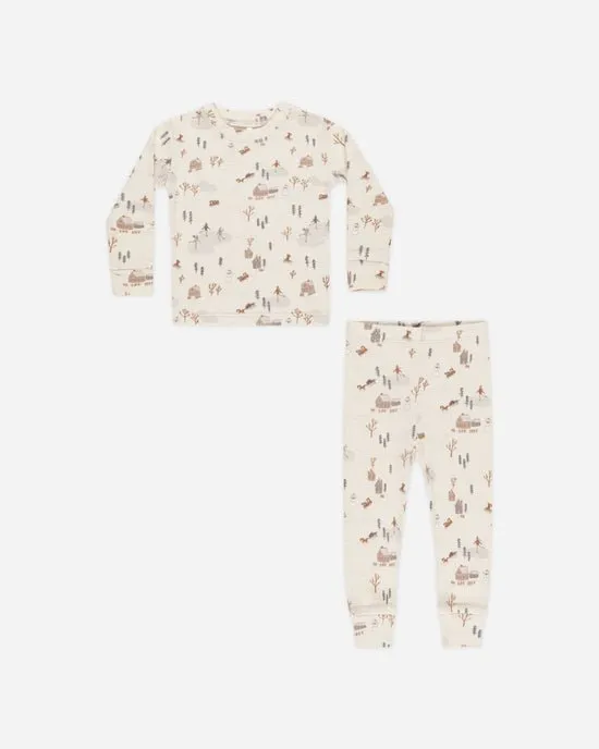 Rylee   Cru Organic Long Sleeve Pajama Set