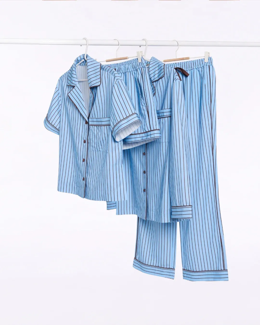 SLEEP SHORT | ICED CHOCOLATE STRIPE