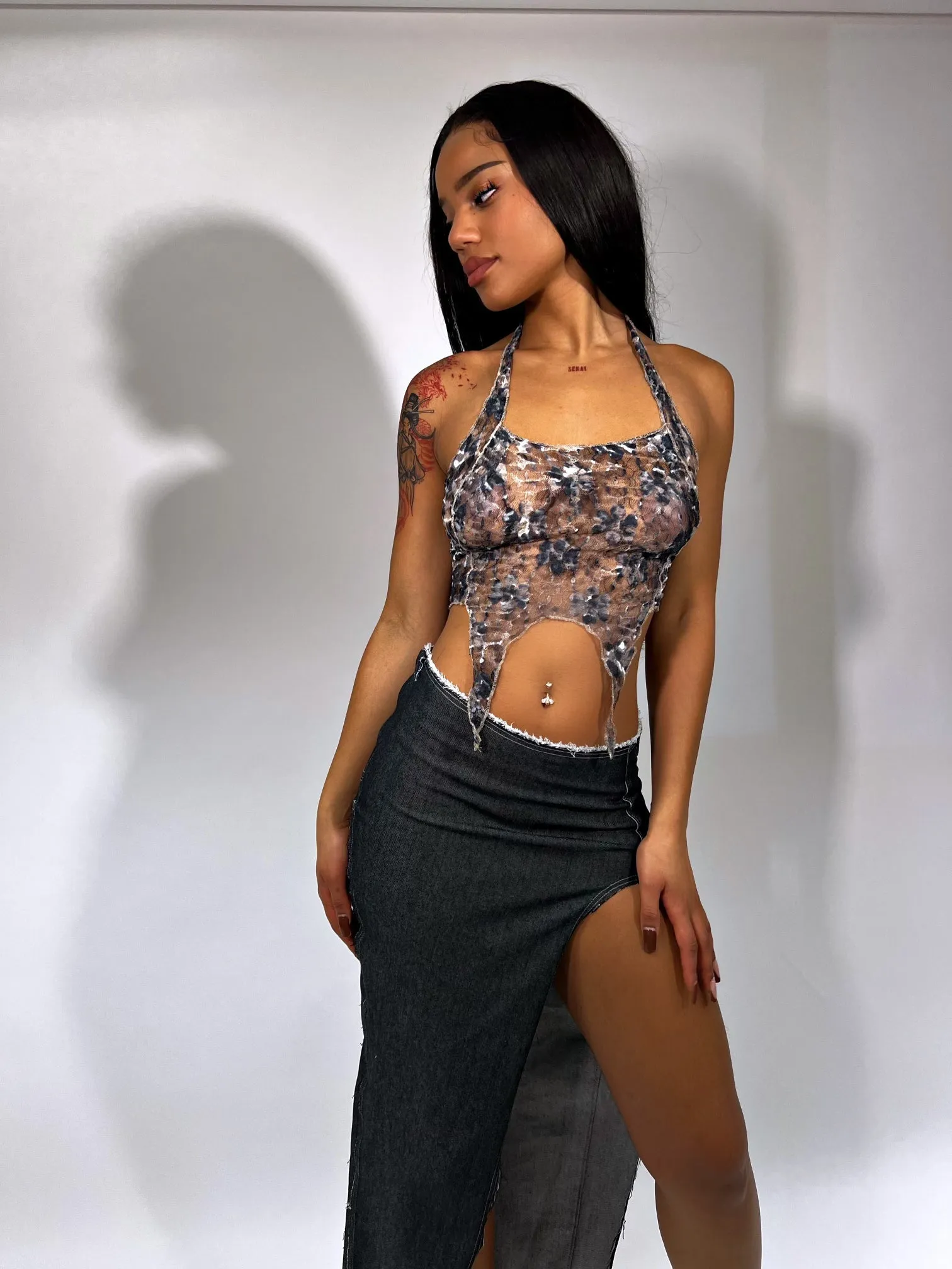 SmokeShow Lace Halter (Handmade Collection)