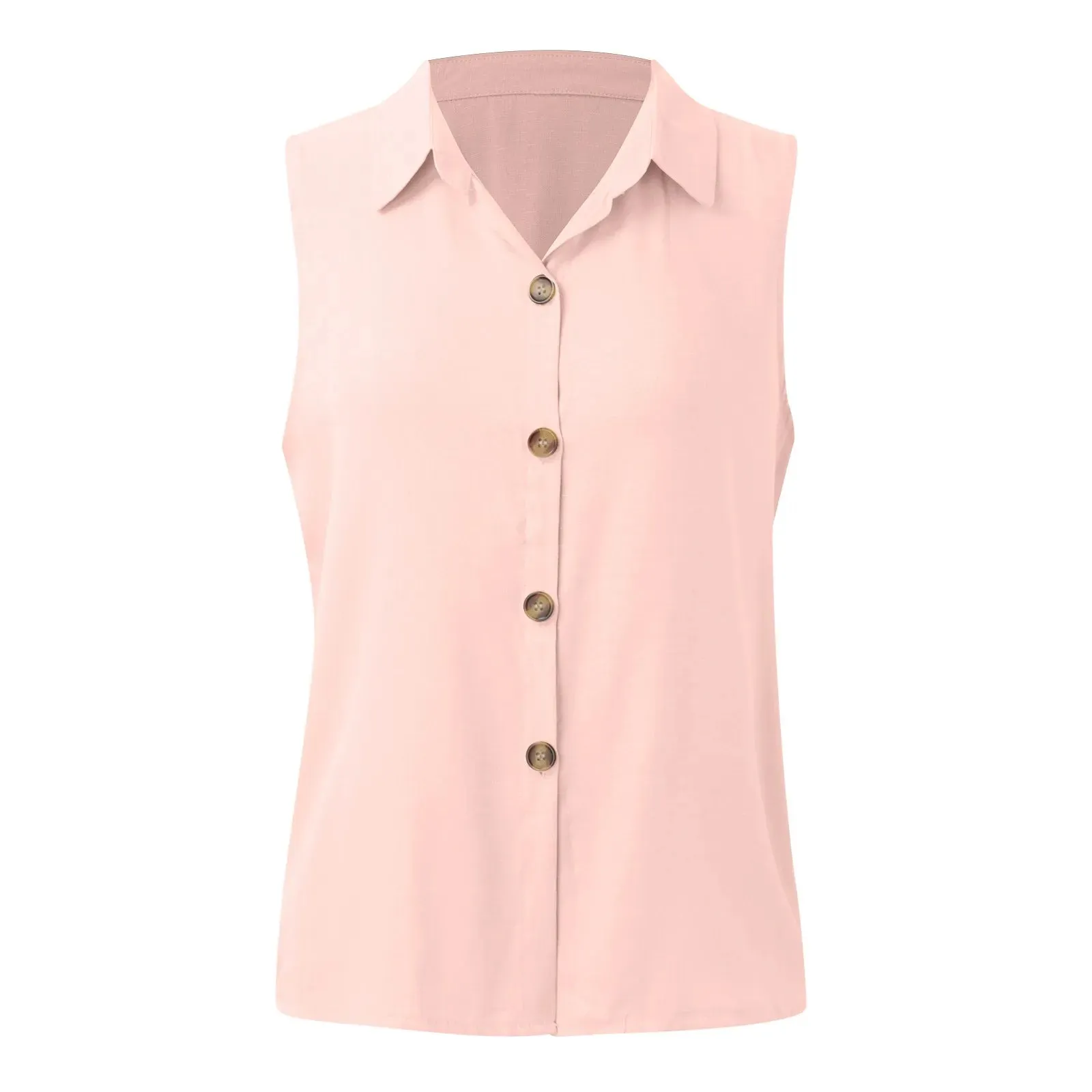 Solid Sleeveless Business Work Top