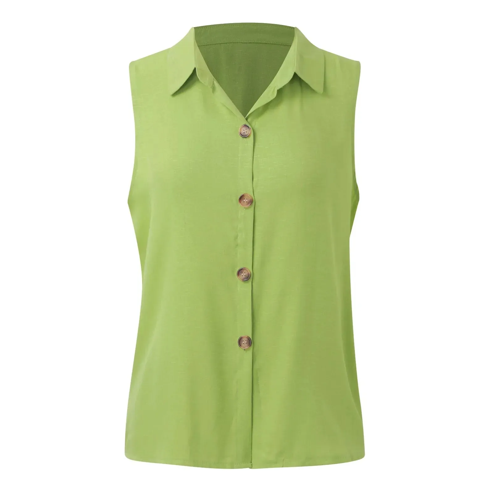 Solid Sleeveless Business Work Top