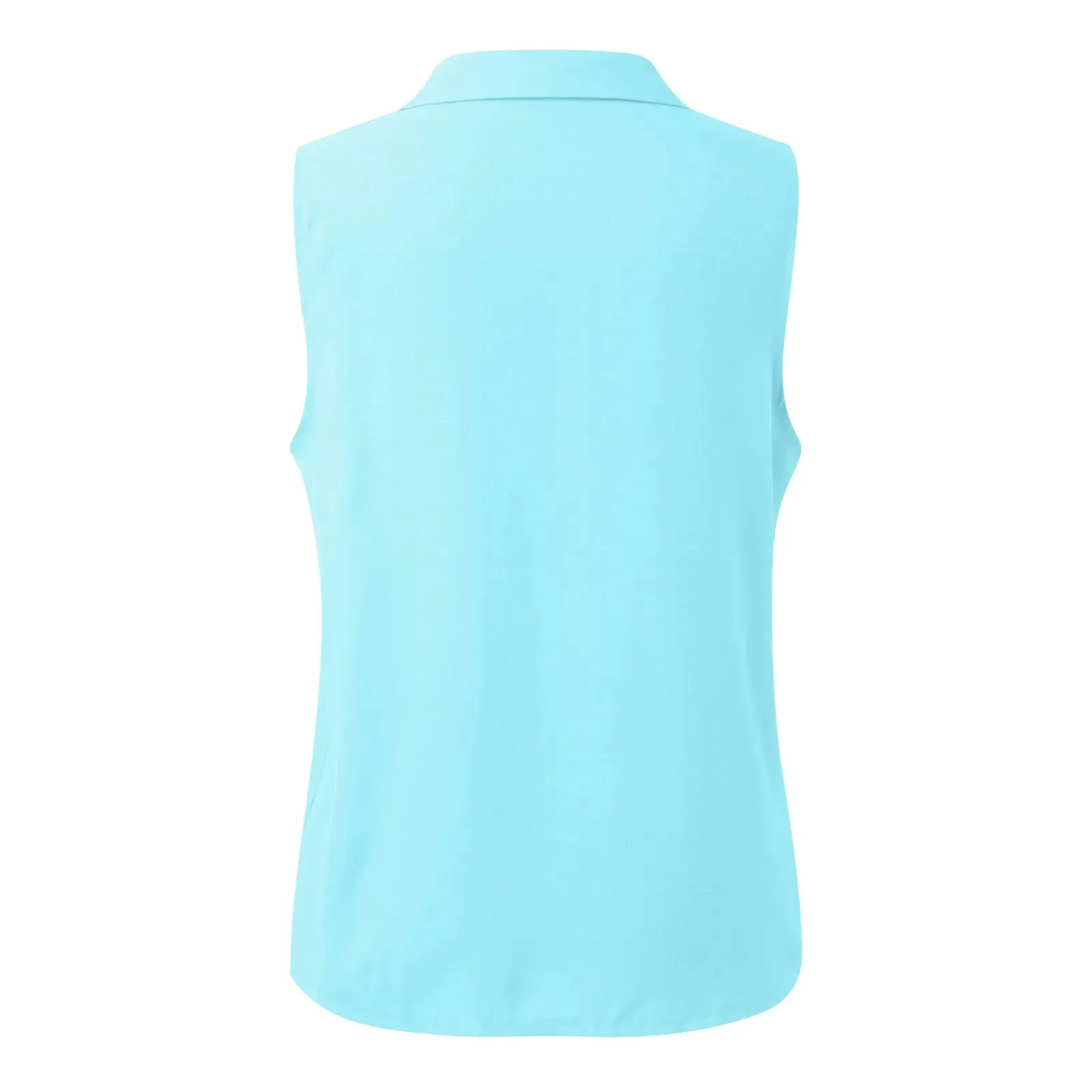 Solid Sleeveless Business Work Top