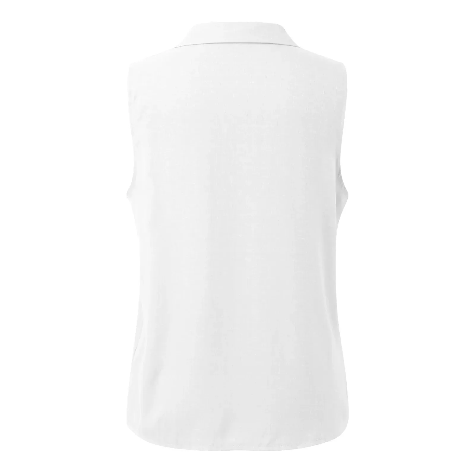Solid Sleeveless Business Work Top