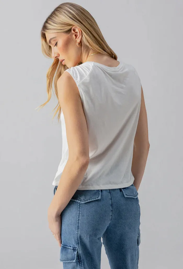 Sun's Out Tee-White