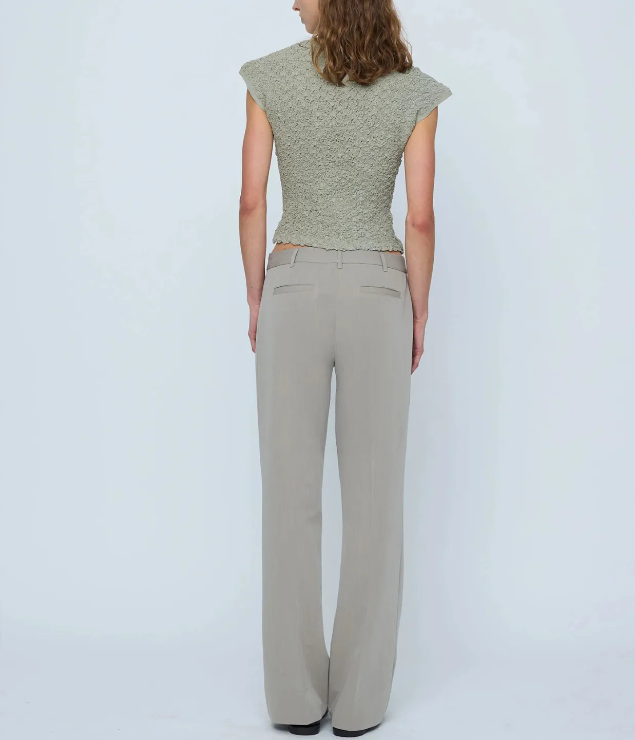 Utility Low Rise Trousers in Mushroom