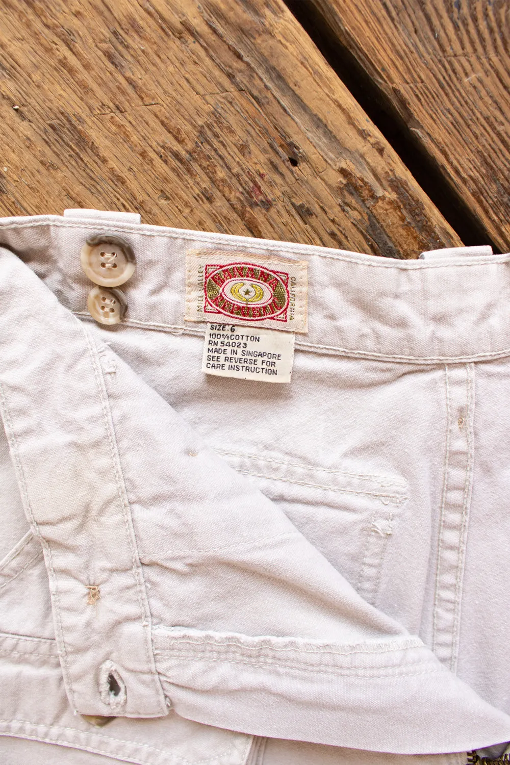 Vintage 1980s Banana Republic Cargo Shorts with 5 pockets - Small